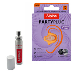 PartyPlug festival stoppers set  + Alpine Clean
